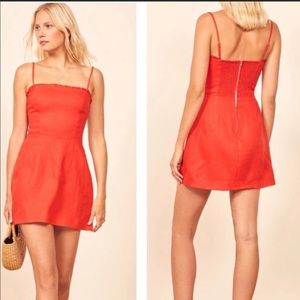 NWT Reformation Ava Dress in Hot Day - Size 6